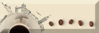 Декор Absolut Keramika Cube Kitchen Decor Coffee Beans 05 B KL 10x30 AK0995