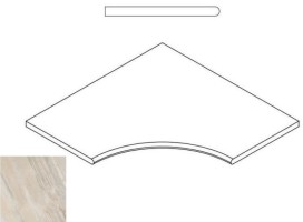 Бортик Italon Magnetique X2 White Bor. Ang.Round 30 60x60 закругленный угловой 620090000197