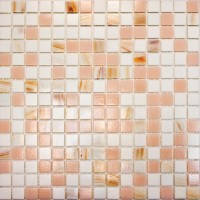 Мозаика Pixmosaic Glass Бело-розовый Микс 2x2 32.7x32.7 HK-13