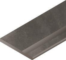 Бортик Italon Millennium Х2 Black Bor. Svasato Round Dx 33x60 с выемкой закругленный правый 620090000753
