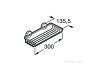 Контейнер Roca Twin 13.6x30x6.9 816714001