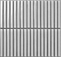 Мозаика Porcelain Mosaic Strip Серый Глянцевый 1.5x14.5 29.4x31.3 Y15FW22