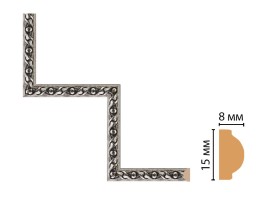 Декоративный угловой элемент Decomaster 130-1-44 (200x200 мм)