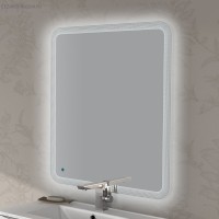 Зеркало со встроенной LED подсветкой и сенсорным выключателем Touch system реверсивное Cezares 60x90 45028