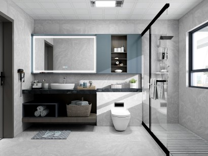 Керамогранит Global Tile Clementi Голубой 60x120 GT1206020316LGR