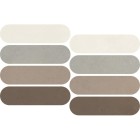 Мозаика Italgraniti Nuances Mosaico Ovale Mix Caldo 1 19.5x37 NU00MOVC1