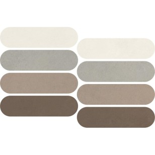 Мозаика Italgraniti Nuances Mosaico Ovale Mix Caldo 1 19.5x37 NU00MOVC1