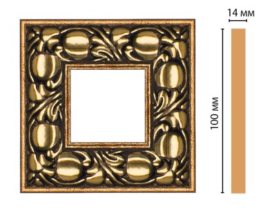 Вставка цветная Decomaster 157-2-57 (100x100x14 мм)