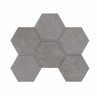 Мозаика Estima Luna Grey Hexagon неполированная 25x28.5 LN02/TE02