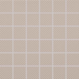 Мозаика Rako Color Two бежевая матовая рельефная 5x5 30x30 GRS05608