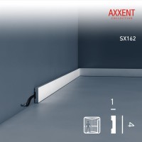 Плинтус напольный Orac Decor Axxent SX162 (10x40x2300 мм)