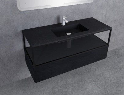 База под металлический каркас Cezares Cadro 120x25x46 Nero CADRO-120-1C-SO-NR-BLUM