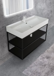 База под металлический каркас Cezares Cadro 120x25x46 Nero CADRO-120-1C-SO-NR-BLUM