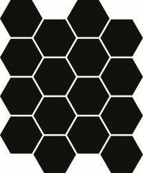 Мозаика Paradyz Uniwersalna Mozaika Prasowana Nero Hexagon 22x25.5