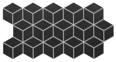Керамогранит Realonda Ceramica Rhombus Black 26.5x51