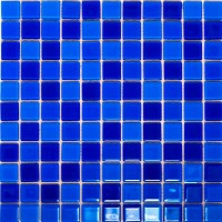 Мозаика Pixmosaic Glass Синяя 2.5x2.5 30x30 FA021.022.023