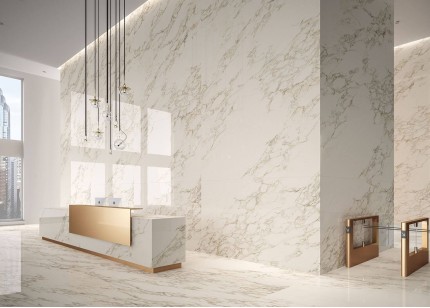 Керамогранит Infinity Ceramica Beatrix White Golden Line Glossy 60x120