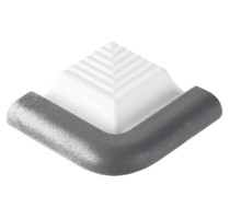 Специальный элемент Pool Tile External Corner White with Grey Marker Rounded