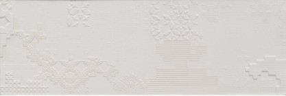 Керамогранит Mutina Bas Relief Patchwork Relief Bianco Matt 18x54 PUBP01