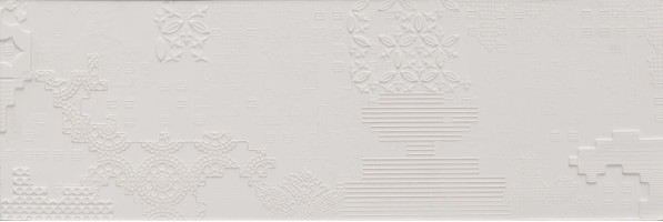 Керамогранит Mutina Bas Relief Patchwork Relief Bianco Matt 18x54 PUBP01