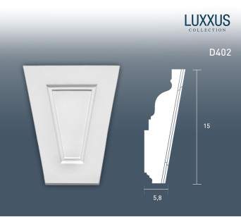 Фронтон Orac Decor Luxxus D402 (15x6x12 см)