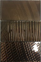 Плитка Onda Nature Glass Mix Nature Marron стекло 3 чипа 7.5x45 настенная 24424