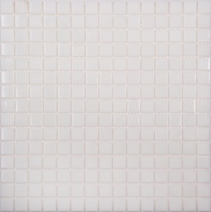 Мозаика NSmosaic Econom Series стекло белый сетка 2х2 32.7x32.7 GP02