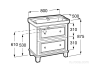 Тумба под раковину Roca Carmen 50x80x87.5 857135415