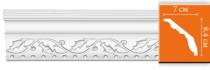 Плинтус потолочный с рисунком Decomaster 95621F гибкий (70x84x2400 мм)
