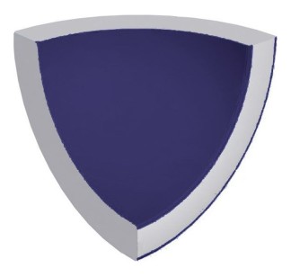 Pool Tile Radial Internal Corner Dark Blue Anti-Slip