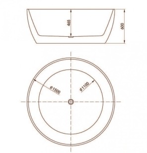 Акриловая ванна BelBagno 150x150x60 BB204-1500