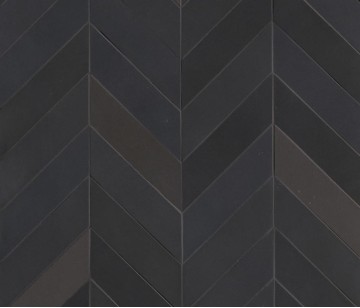 Керамогранит Mutina Mews Chevron Soot Черный 5.5x19.6 BOM67