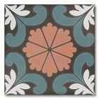 Керамогранит DNA Tiles Sync Flower Blue 15х15 125634