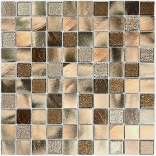 Стеклянная мозаика Bonaparte Titan Bronze 3x3 31.8x31.8