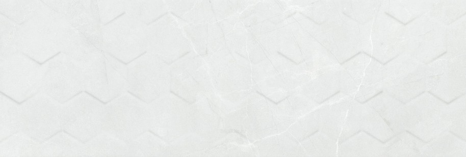 Плитка Ceramika Konskie Braga White Hexagon Rett 25x75 настенная