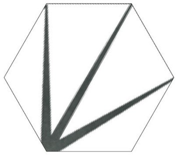 Starline White Natural Hexagon