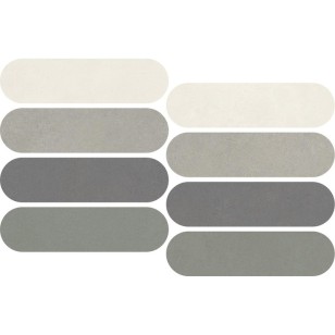 Мозаика Italgraniti Nuances Mosaico Ovale Mix Freddo 3 19.5x37 NU00MOVF3