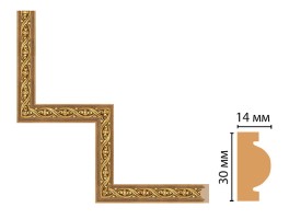 Декоративный угловой элемент Decomaster 157-1-4 (300x300 мм)