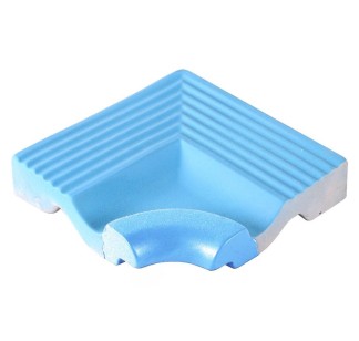 Pool Tile Internal Corner Blue Rounded