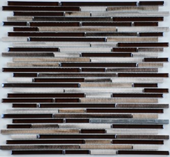 Мозаика Спектр-М Микс Стекло Из Стекла На Сетке 30x30 SK10-184