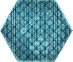 Керамогранит ITT Ceramic Tribu Hexa Blue Shiny 23.2x26.7