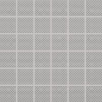 Мозаика Rako Color Two серая матовая рельефная 5x5 30x30 GRS05610