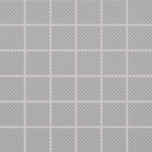 Мозаика Rako Color Two серая матовая рельефная 5x5 30x30 GRS05610