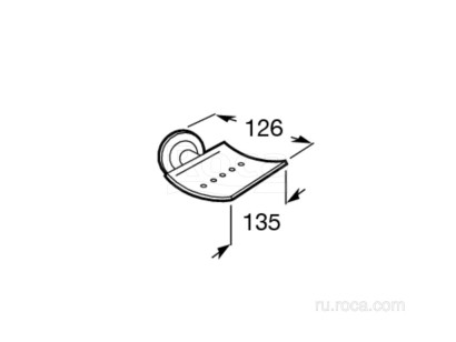 Мыльница Roca Hotels Classic 12.6x13.5x5.6 815410001