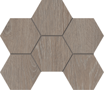 Мозаика Estima Kraft Wood Hexagon структурированная 25x28.5 KW02