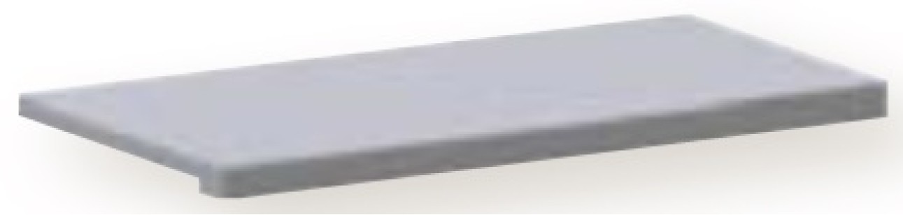 Ступень Porcelanosa Dover Acero Esquina Huella Tecnica DE 31.6x59.6 P92102551