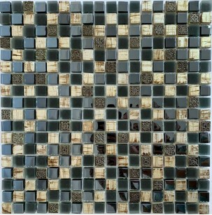 Мозаика Спектр-М Микс Стекло Из Стекла На Сетке 30x30 SK10-214