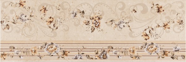 Плитка Rocersa Salamina Beige Decorado 25x75 настенная