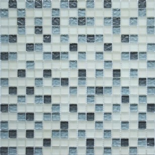 Мозаика Pixmosaic Glass Микс Белый 30x30 МС 579