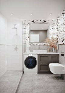 Плитка Beryoza Ceramica Верди Серый 25x75 настенная
